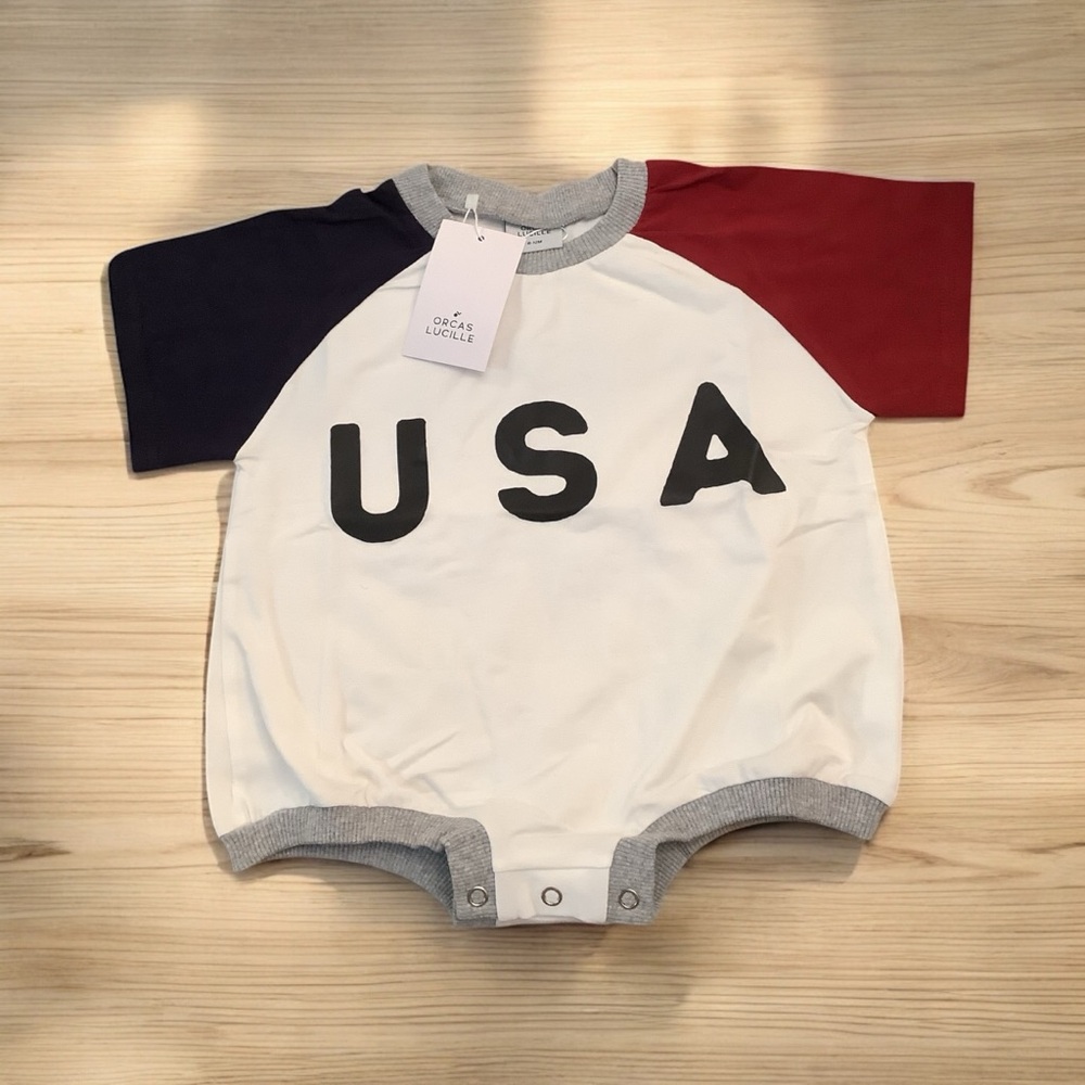 Orcas Lucille ~ Baby USA Tee ~ Size 6-12 Months